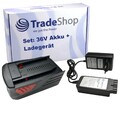 2in1 Set: Li-Ion Akku 36V / 6000mAh + Ladegerät für Hilti TE6A, TE7A, TE6, TE7
