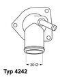 Thermostat Kühlwasser Kühlmittel für Opel Borgwarner (Wahler) 4242.92D 1995 ->