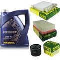 Motor-Öl 5L MANNOL Defender 10W-40 +MANN-FILTER für Nissan Note E11 NE11 1.5 dCi