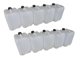 10 x 10 Liter 10 L Trinkwasserkanister Kunststoffkanister dicht natur Neu DIN45