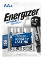 1x4er Blister-Energizer Ultimate Lithium Batterie AA-Mignon L91 LR06 MN1500 1,5V