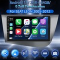 DAB+ Android 15 Für Seat Leon 1P1 2005-2012 Autoradio 2+64G Carplay GPS WiFi DSP