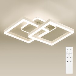 LED 40W Design Dimmbar Deckenleuchte Wohnzimmer Deckenlampe mit Fernbedienung