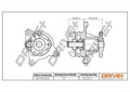 DR!VE+ WASSERPUMPE passend für FORD C-MAX FIESTA FOCUS GALAXY MAVERICK MONDEO