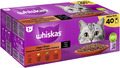 40x85g Whiskas Katzenfutter Nassfutter Klassische Auswahl in Sauce