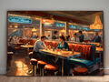 American Diner Szene –  wie Ölgemälde, Digital Art, KI Art