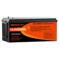 LiFePO4 Akku 12V 200Ah Lithium Batterie Solarbatterie BMS 2560Wh für RV Solar