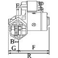 HC-Cargo 112382 Starter Anlasser 0,8kW für FIAT PUNTO (188) PUNTO (176) 12V