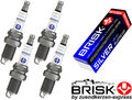 BRISK Silver DR17YS-9 1463 Zündkerzen Benzin LPG GPL CNG Autogas, 4 Stück by Z-E