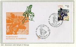 ITALIA 2000 - FDC ALA 1285 - Bicentenario Battaglia di Marengo - timbro figurato