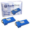 2x AKKU 18V 4000mAh Li-Ion für Husqvarna Automower 320 330x 420 430 450 450X