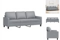 3-Sitzer-Sofa Hellgrau 180 Cm Stoff