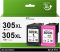 Tinten Patronen kompatibel für  HP 305 XL Deskjet 2710 2720 2721 Envy 6020 6032.
