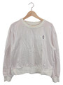 MARC CAIN SPORTS Damen Sweatshirt Gr. 40 Weiß Baumwolle Logo Casual