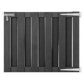Gartentor WPC 100 x 80 cm Grau