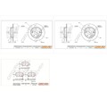 DR!VE+ BREMSSCHEIBEN 260mm + BELÄGE HINTEN passend für HONDA CIVIC 8 VIII FN FK