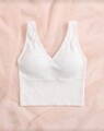 Crop Top Weiß mit BH Cups Gr. S Neu Nicht Getragen Top Oberteil Damen Sommer
