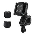 TPMS Motorrad Reifendruck Überwachungs Kontrollsystem + 2 Externen Sensoren