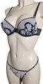 VALERY LINGERIE RT9 Wattiert Bügel BH SET Ital.2 Gr.75B UK34B + String S 38