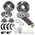 ATEC BREMSENSATZ VORNE + TROMMELN + BREMSBACKEN HINTEN FÜR VW SEAT INCA CADDY 2