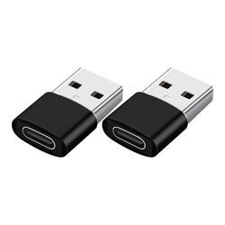 2x USB A auf USB C OTG Adapter Ladeadapter Datenübertragung Buchse Konverter A67