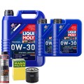 Motoröl 0W30 LIQUI MOLY Synthoil Longtime Plus 7L +MANN Ölfilter +Spülung