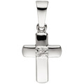 JOBO"50406"Anhänger Kreuz 333 Gold Weißgold Kreuzanhänger Goldanhänger