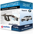 Für BMW 2er Active Tourer 21- WESTFALIA Anhängerkupplung abnehmbar + 13polig PKW