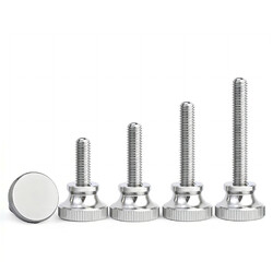 Edelstahl Rändel-Schraube-Mutter M 2 2,5 3 4 5 6 8 10 DIN 464 466 467 A1 15104