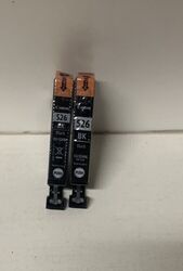 2 x  Canon Patrone CLI526BK 4540B001  Pixma iP 4850 iP 4950 MG 6250 #fol