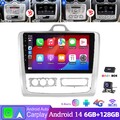 8-Kern 128G DAB+ Autoradio Carplay Für Ford Focus MK2 MK II 2004-2011 Android 14