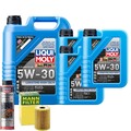 Motoröl 5W30 LIQUI MOLY Longtime High Tech 8L +MANN Ölfilter +Ölschlammspülung