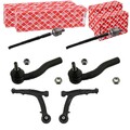 2x FEBI QUERLENKER + SPURSTANGEN KOMPLETT VORNE passend für FIAT PANDA 169