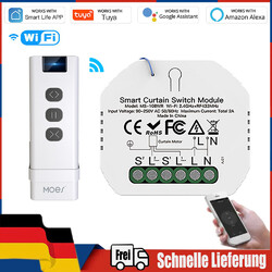 Tuya RF WiFi Funk Schalter Vorhang Rolladenschalter Jalousieschalter APP/Remote