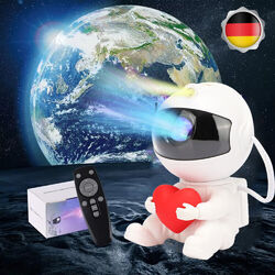 LED Astronaut Sternenhimmel Projektor Lampe Galaxy Nebula Nachtlicht Kinder DE