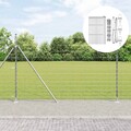 Maschendrahtzaun Maschendraht Gartenzaun Verzinkter Stahl Wildzaun Komplettset