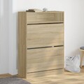 Schuhschrank 2 Klappen Schuhkipper Schuhregal Schuhkommode Schuhablage vidaXL