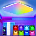 RGB LED Deckenleuchte Deckenlampe Dimmbar mit Fernbedienung Wohnzimmer Lampe DHL