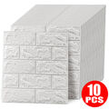 10 STK 3D Tapete Wandpaneele Selbstklebend Ziegel Wasserfest Wandaufkleber DE