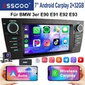2+32G Carplay Autoradio DAB+ GPS NAVI  KAM+ SWC RDS Für BMW 3ER E90 E91 E92 E93