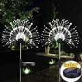 2/4X LED Solarleuchte Feuerwerk Licht Lichterkette Solarlampe Außen Garten Deko