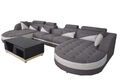Eck Sofa Polster Couch Sitz Garnitur Moderne U Form Wohnlandschaft Ecke Leder