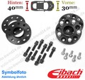 Spurplatten schwarz vorne 30mm & hinten 40mm/Achse u.a.: BMW X4 F98 G02 2018-25