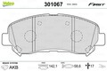 VALEO Bremsbelagsatz, Scheibenbremse 301067 für NISSAN SUZUKI