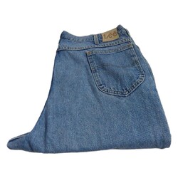 Lee Regular Fit Jeans Straight Waist 40 Leg 30 W40 L30 Zip Fly (Q7498)