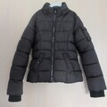 H&M Steppjacke Winterjacke Mädchen Gr. 140 mit Kapuze Fellbesatz warm wattiert