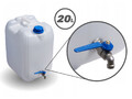 20 Liter Wasserbehälter mit Hahn Trinkwasserkanister Kanister Wasserkanister.