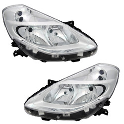 Scheinwerfer Set für Renault Clio 3 BR / CR H7 / H7 2009- Chrom LWR