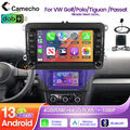 DAB+ 4+64G Android Autoradio Carplay Für VW GOLF 5 6 Touran Passat Tiguan Kamera