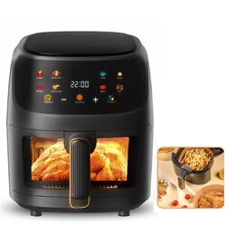 1800W Heißluftfritteuse Digitale Air Fryer Fritteusen Heißluft Ofen Friteuse 8L